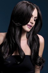 Парик Fever Khloe brown, long wave with centre parting (temp до 120°C), темно-коричневый, 66см