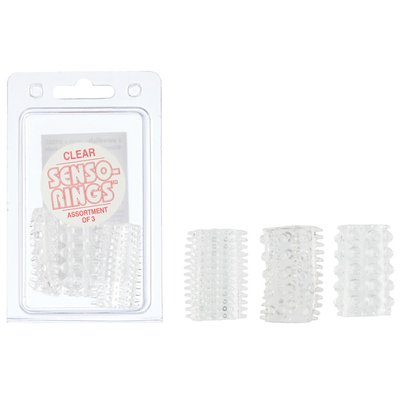 Три тонкие прозрачные насадки Senso Rings™ 