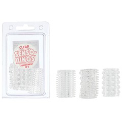 Три тонкие прозрачные насадки Senso Rings™ 