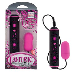 Виброяйцо Tantric™ 10-Function Chakra™, 10 реж, розовое, 5х2,5см