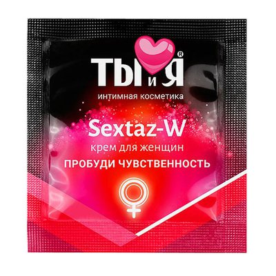 Крем возбуждающий "Sextaz-w" для женщин, 1,5г, годен до 10.22г