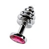 Анальная пробка Small Silver рубиновый SM605SSilver ruby