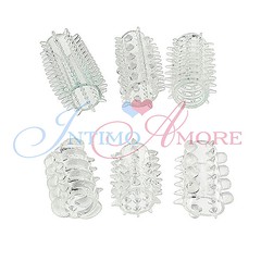 Набор насадок Power penis sleeve set clear, 4см