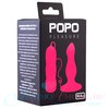 Анальная вибропробка Popo pleasure на присоске, 5 реж, розовый силикон 10,5х3,1см