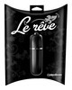 Тихая вибропуля Le Reve® 3 реж, глянцевая черная, 6,2х1,7см