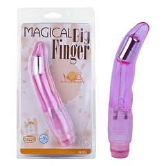 Гибкий G-вибратор Magical Big Finger, розовый, 18,5х3см