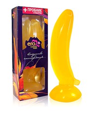 Экзотичный фаллос Banana на присоске, 17,5х3,5см