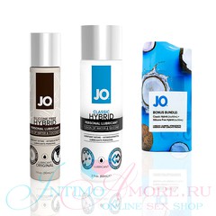 Лубрикант JO® Classic Hybrid + Silicone free Hybrid, 60мл+30мл
