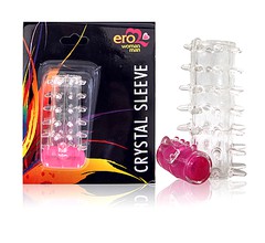 Стимулирующая вибро-насадка "Crystal Sleeve" с шипиками