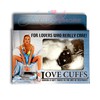 Наручники Love cuffs из плотного металла с мехом, белые