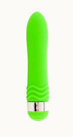 Вибратор Sexus Funny Five, зеленый 14х2,5см