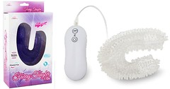 Вибро-стимулятор Furry Tingler для G-точки и клитора, 2 мотора, 10 режимов, 11х8см