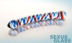 Фаллоимитатор стеклянный Sexus Glass, 20см