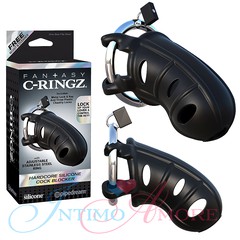 Мужской пояс верности Fantasy C-Ringz® Hardcore, черный силикон, 9,5см