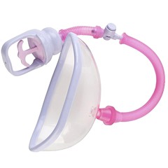 Вагинальная помпа Vagina Cup с большой чашей и рычагом, 15,5х7,5см