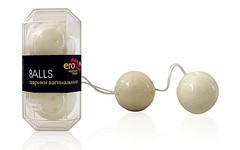 Вагинальные шарики Balls, белые, 3,5см/50г