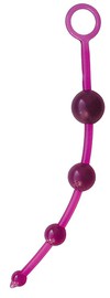 Анальная цепочка Sexy Friend Anal Stimulator Mini, фиолетовая, 27,5х1,5-3см