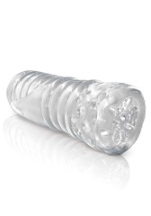 Прозрачный мастурбатор Crystal Clear Tickler Pipedream Extreme® toyz, сквозной тоннель, 14х6см