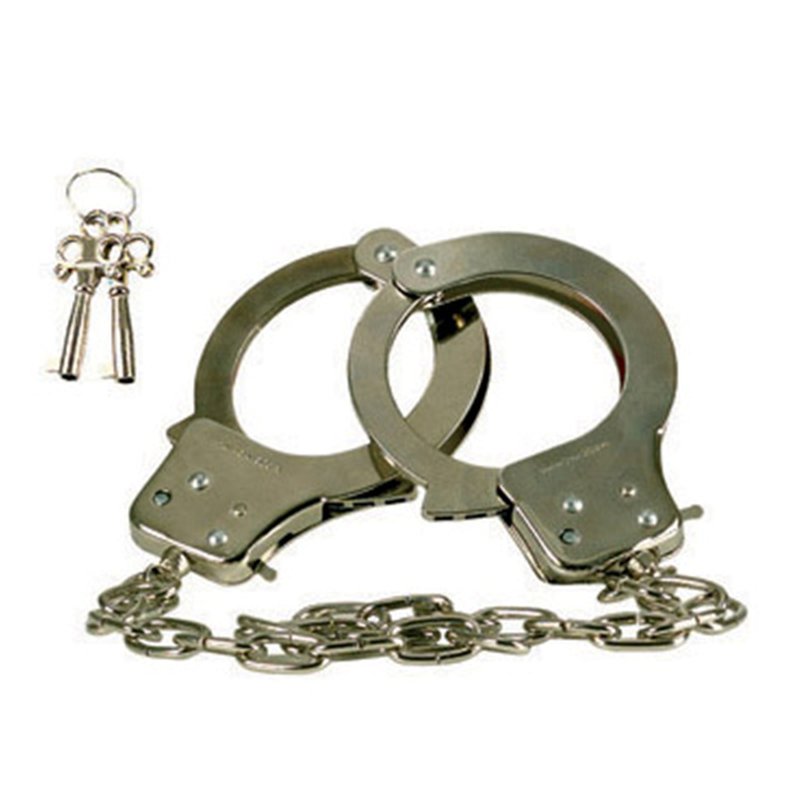 Наручники Chrome Hand Cuffs™ с длинной цепью, серебристые купить ...
