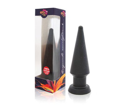 Анальная пробка Anal plug maxi, черный силикон, 13,7х4см