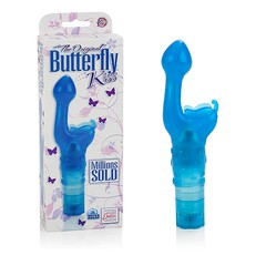 Вибратор “The Original” Butterfly Kiss™, 3 режима, голубой, 18,8х2,9-5,2см