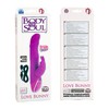 Вибратор с подзарядкой Body & Soul™ Rechargeable Love Bunny™, 3 мотора 7 режимов,силикон, 19,5х3,2см