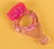 Эрекционное кольцо на п/ч Toyfa vibrating Ring, вибрация, фиолетовое, 2см