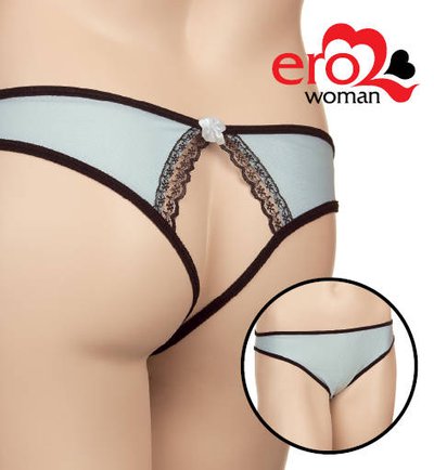 Голубые открытые трусики, S/L (42-48р)