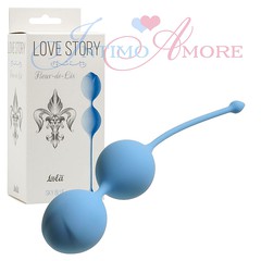 Вагинальные шарики Fleur-de-lisa "Sky Blue", голубой силикон, 85г/3,4х4,5см
