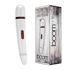 Тихий массажер boom® ayla, 10 режимов, белый силикон, 19х3см