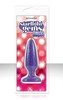 Анальная пробка Starlight Gems Booty Boppers на присоске, фиолетовая, 10,5х3см