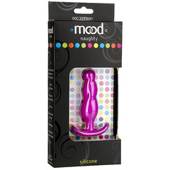 Маленькая анальная пробка Mood Naughty для ношения, розовый силикон, 8,5х2,2см
