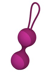 Вагинальные шарики Key™ Stella II pink, розовый силикон, 3 шт, d3,5см, 30/40/40г