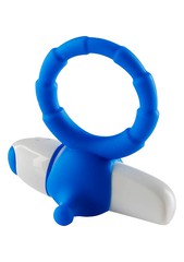 Эрекционное виброкольцо taboom® My Favorite Couplesring, 7 реж, голубой силикон, d3см