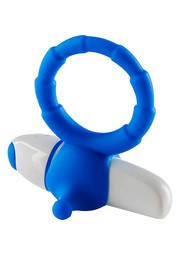 Эрекционное вибро-кольцо taboom® My Favorite Couplesring blue, силикон, 7 режимов
