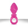 Женская анальная пробка Sucre pleasures с кольцом, розовая, 11х3,7см