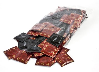Презерватив черный Amor® Chocolate в смазке, аромат шоколада, 52мм, 1шт