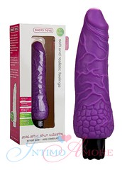 Вибратор Shots Toys Small Realistic skin, 10 режимов, фиолетовый, 18,5х3,3-5см