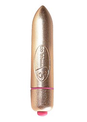 Вибро-пуля RO-80 Precious Golden Passion, 7 режимов, золотистая, 8х1,6см