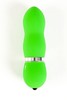 Вибратор Sexus Funny Five, зеленый, 10х2,7см (уценка, трещинки)