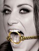 Кляп-кольцо Fetish Fantasy Gold® Open Mouth Gag™, золотистый, d3,8см