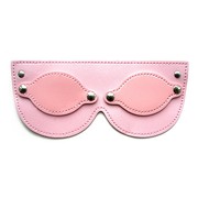 Розовая маска для глаз Notabu BDSM, открывающаяся, иск/кожа