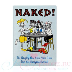 Игральные карты Naked! стрип-покер на раздевание, 54шт