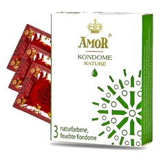 Презервативы Amor® Kondome Nature, в смазке, 53мм, 1уп/3шт