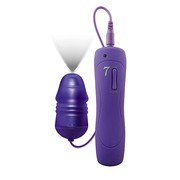Виброяйцо с подсветкой Flashing Vibe Gland, 7 реж, фиолетовое, 6х3см (уценка)