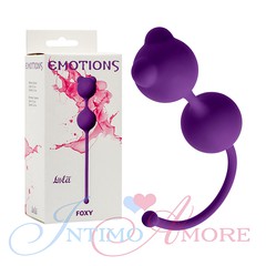 Вагинальные шарики Emotions "Roxy", фиолетовый силикон, 56г/2,6см
