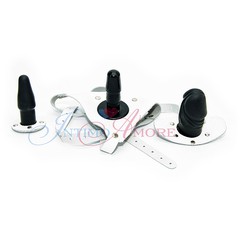Трусики д/страпона Harness (аналог Vac-U-Lock), нат/кожа, белые