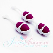 Вагинальные шарики Pretty Love Alice (набор) фиолетово-белый, 3,5х5,5см/ 80 и 40г