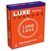 Презервативы Luxe Royal Long Love с анестетиком, продлевающие, 180х52, 3шт, годен до 05.26г