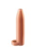Утолщающая на 33% насадка Real Feel Enhancer 5,5' из Fanta Flesh® с петлей на мошонку, 13,5х3,5см